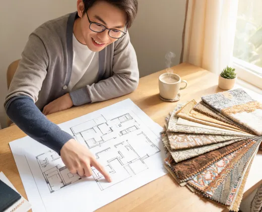 Room advisor reviewing home layout notes