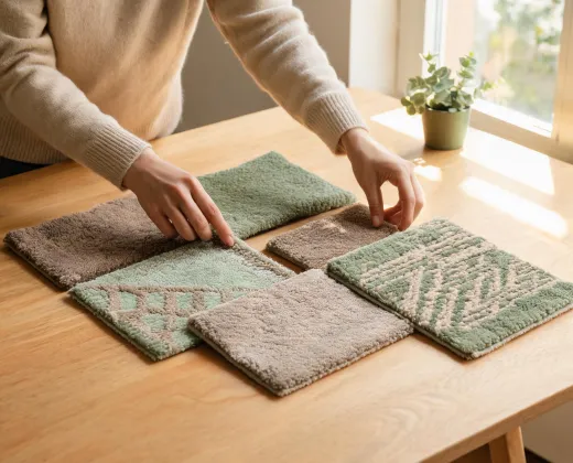 Pattern editor arranging rug samples